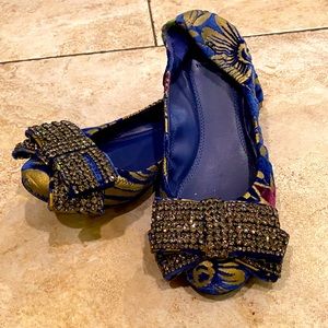 Tory Burch VIOLA EMBELLISHED BOW BALLET FLAT